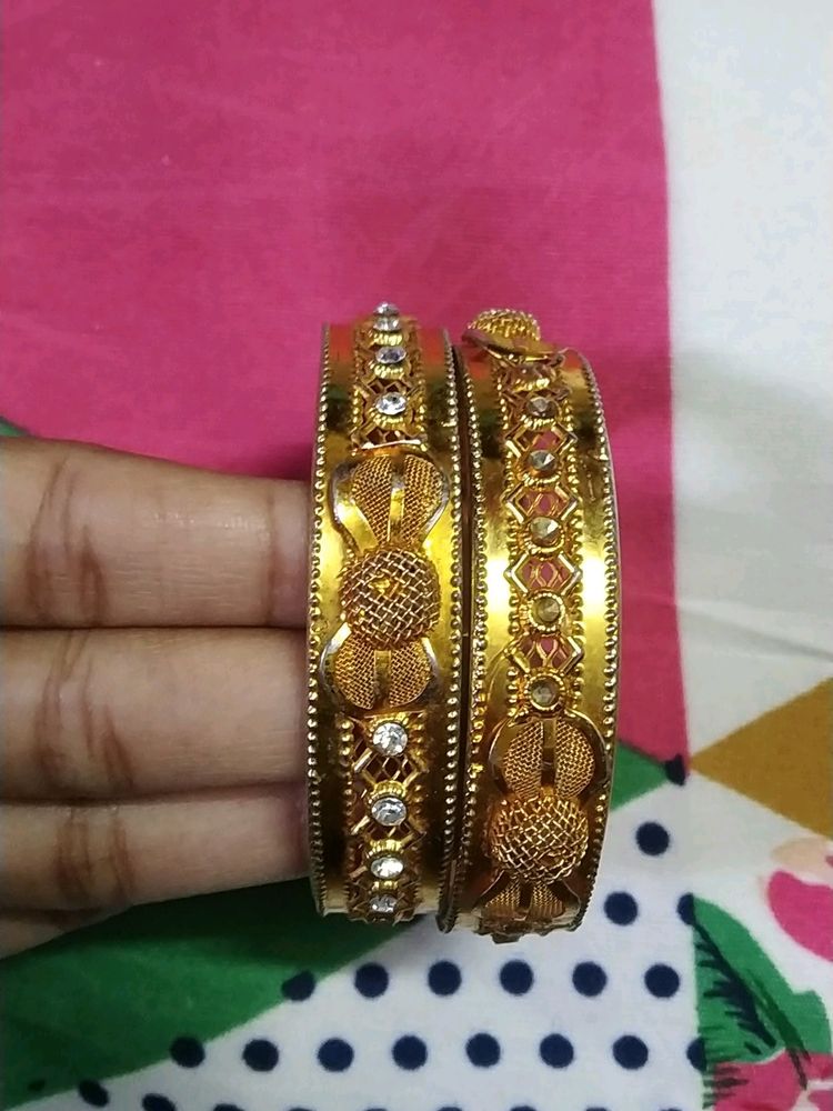 Golden Bracelet Bangles