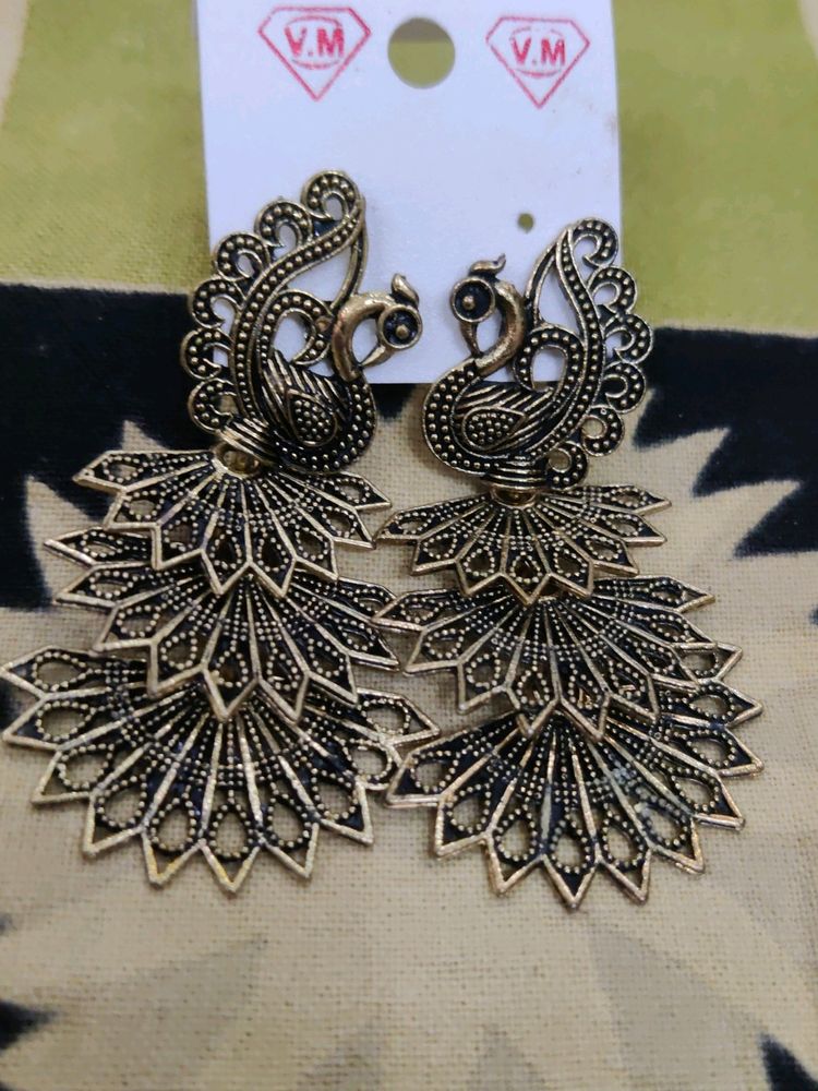 Beautiful 😍 🦚 Peacock Design Earrings