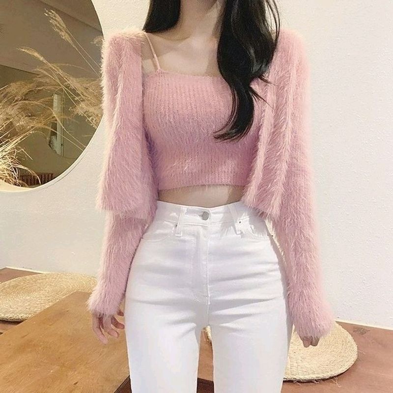 Korean Cardigan Set