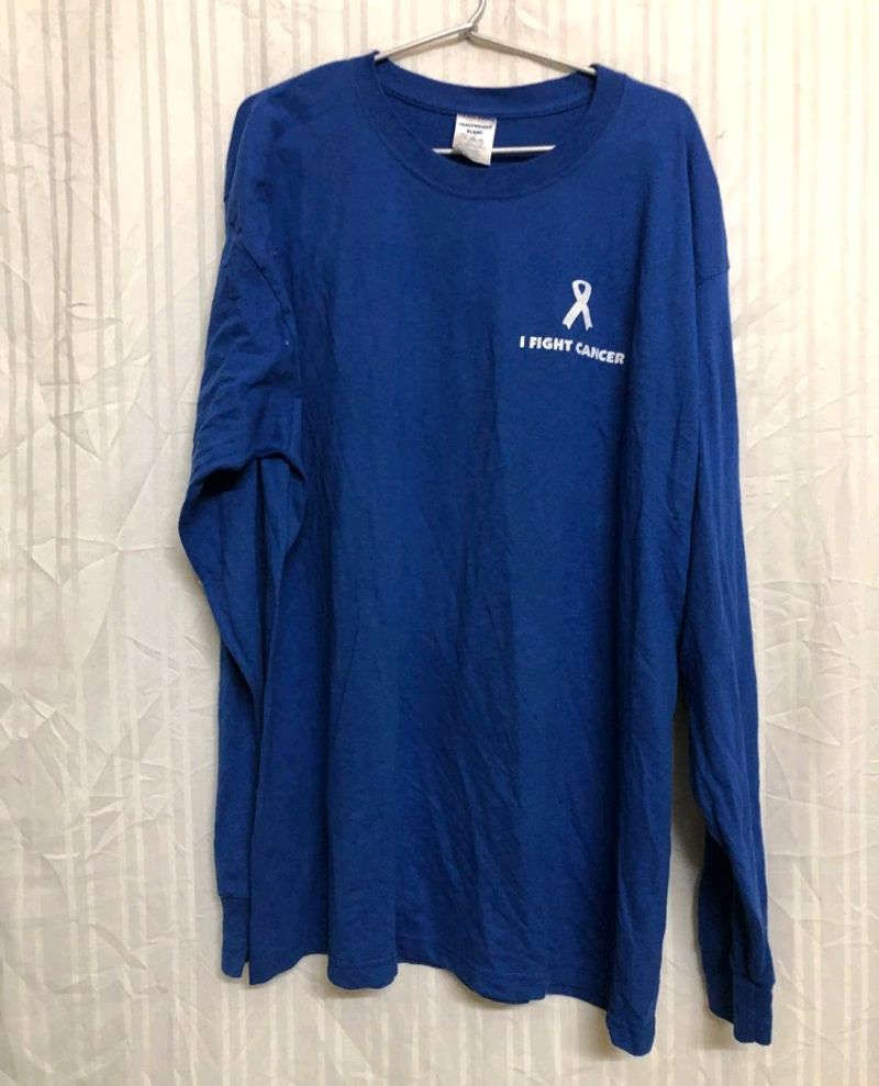 Jerzees Blue Long Sleeve T Shirt