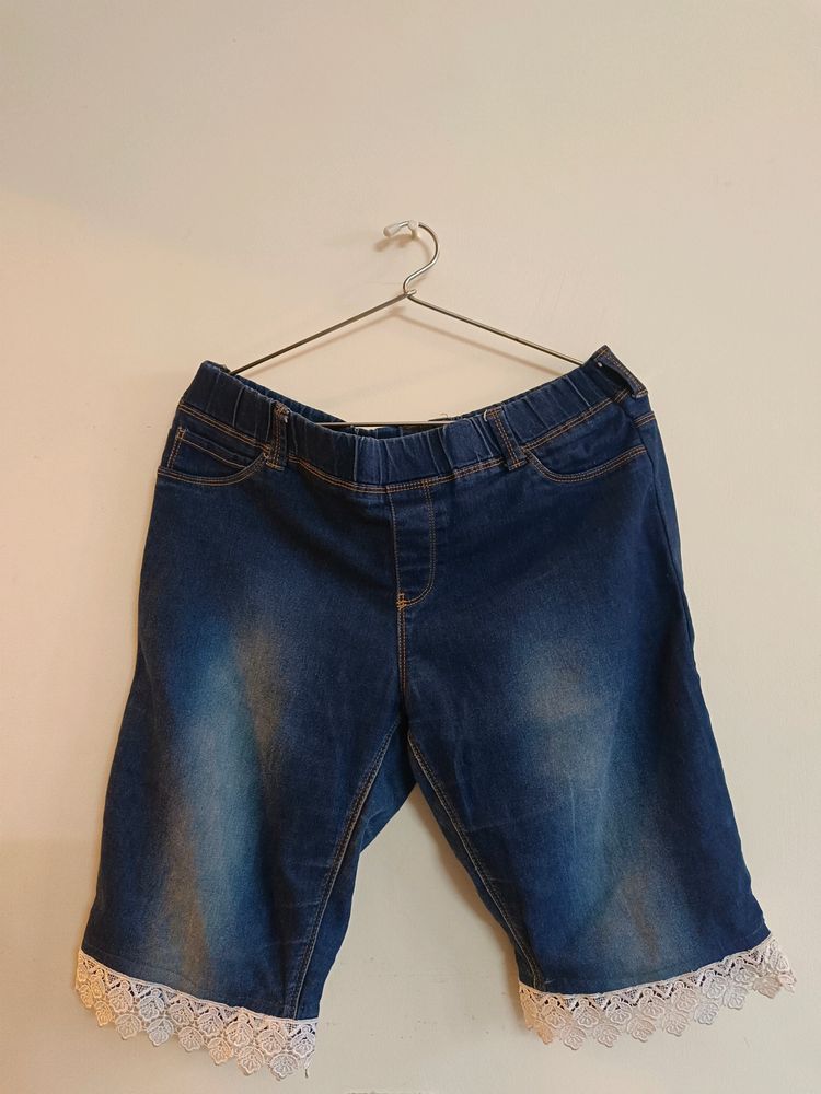 Blue Denim Shorts (Women)