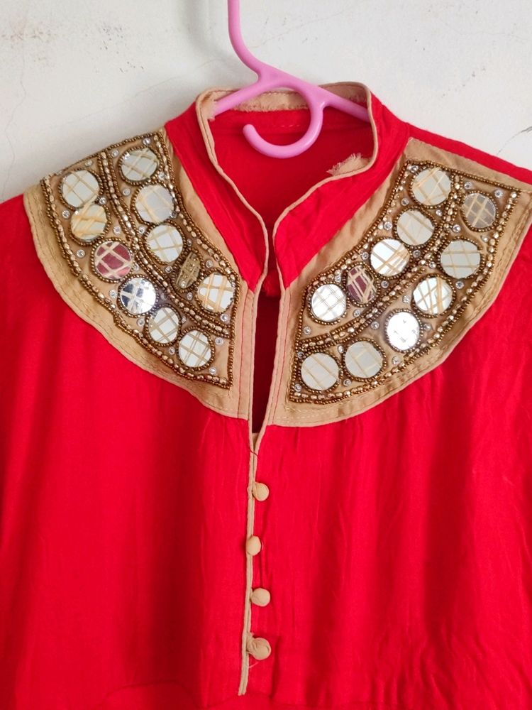 Red Kurti For Women