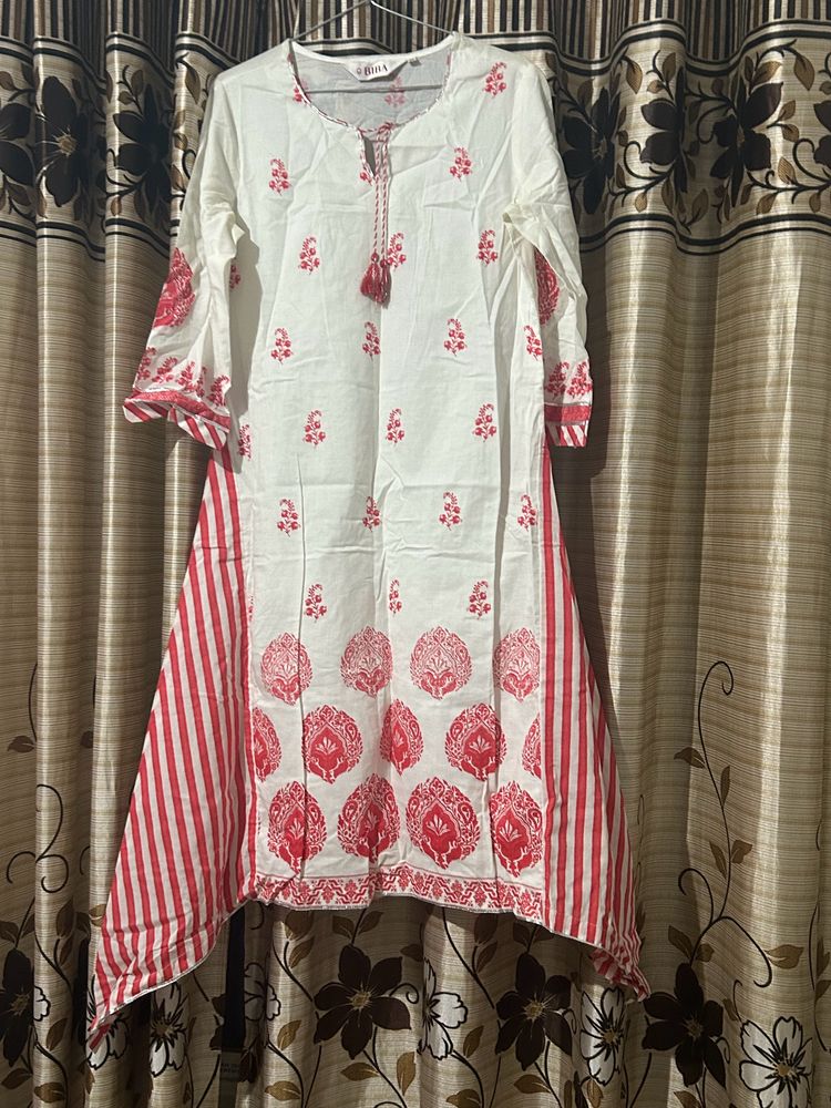 New White Kurti from Biba