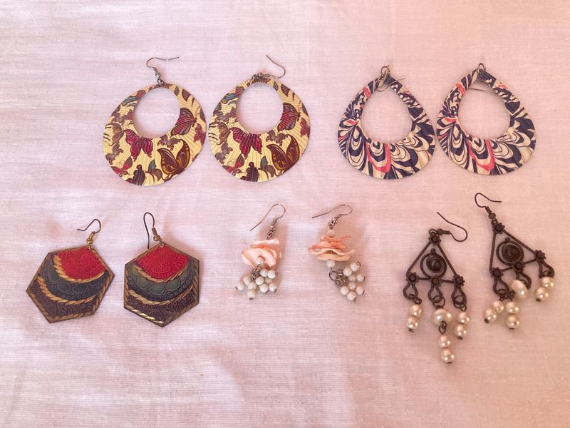 Set Of 5 Earrings