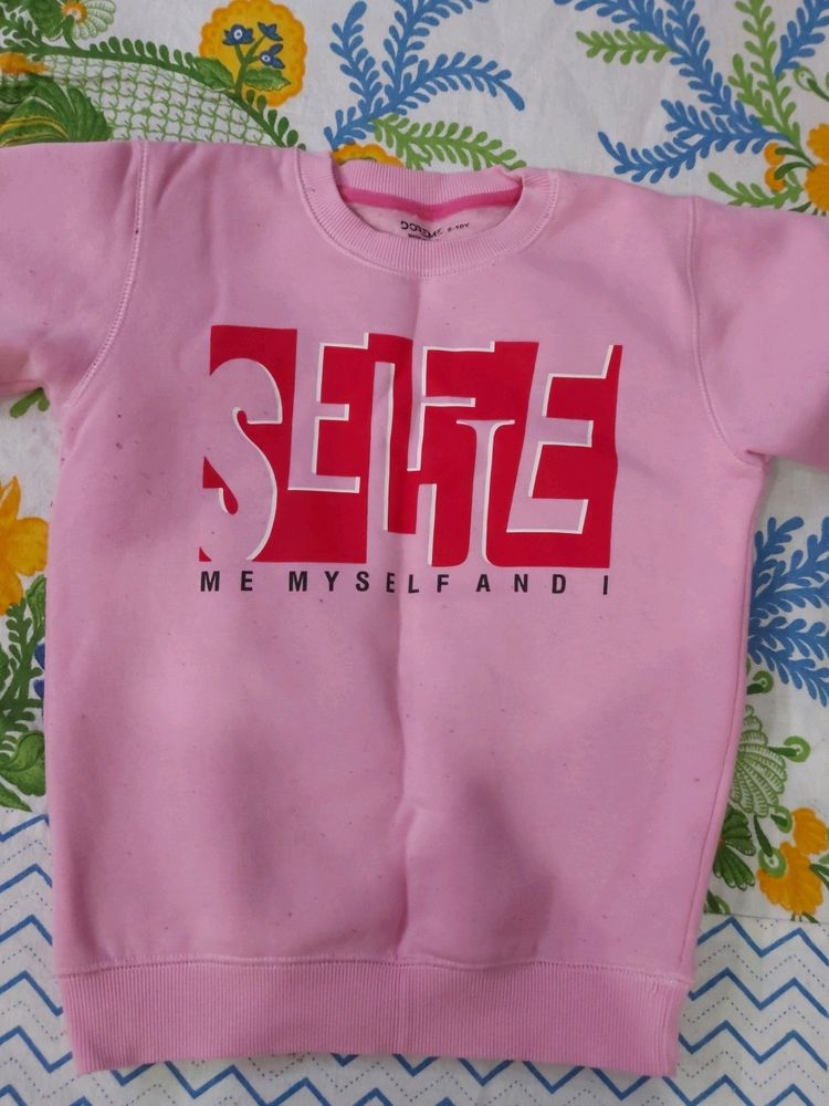 Girls Woollen Sweatshirt(4-6year Old)