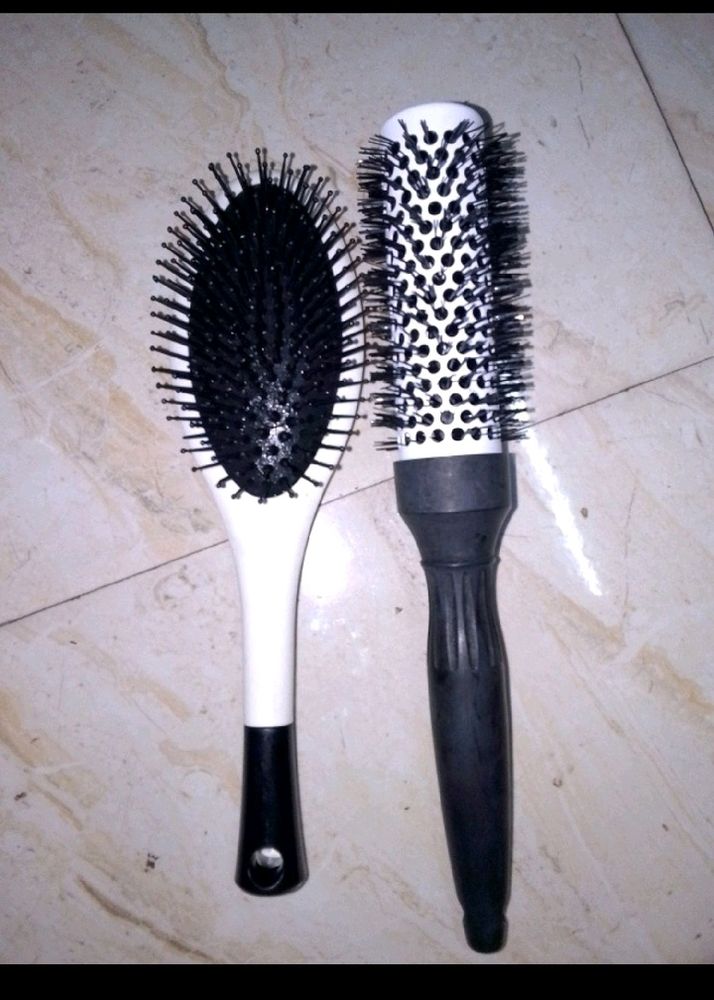 Hair Brush With Nylon Rubber Band