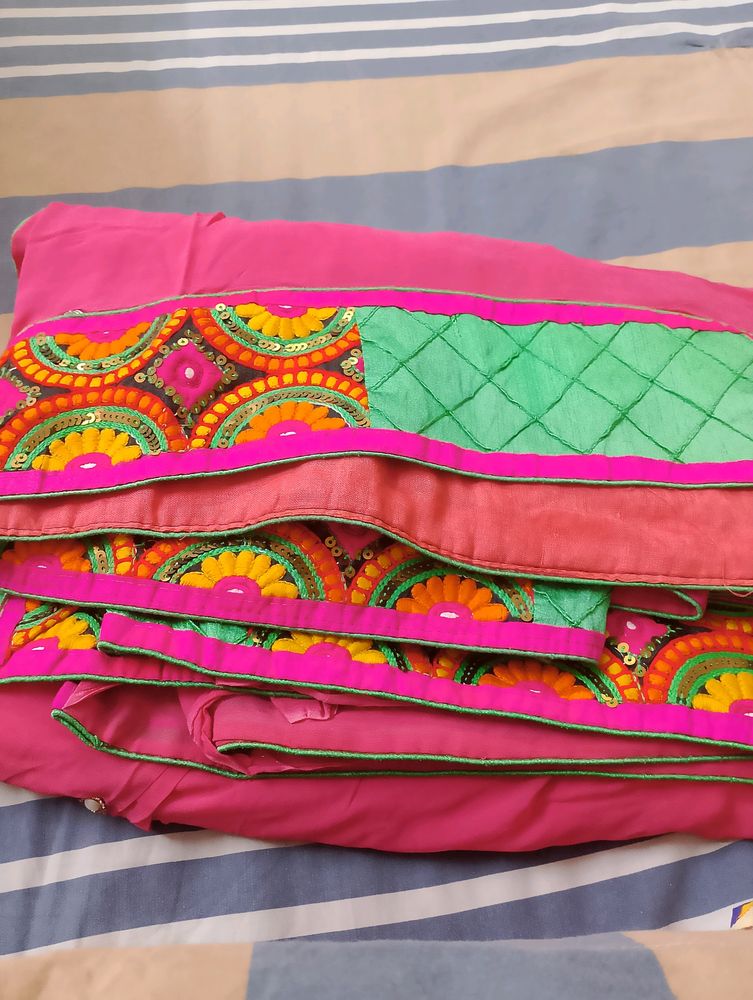 Multicolored Saree With Blouse