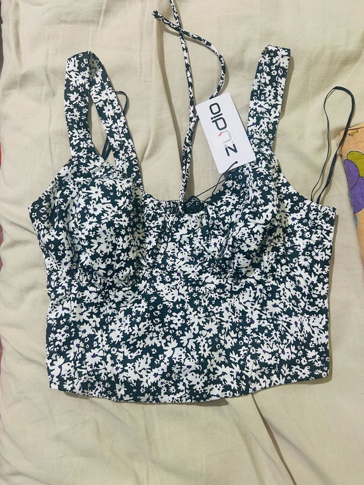 Zudio Floral Crop Top