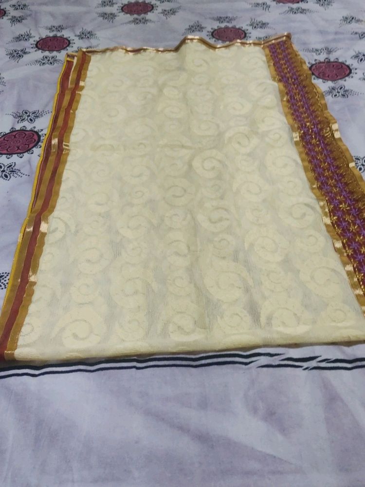 Beautiful  One Side Embroidery  Dupatta