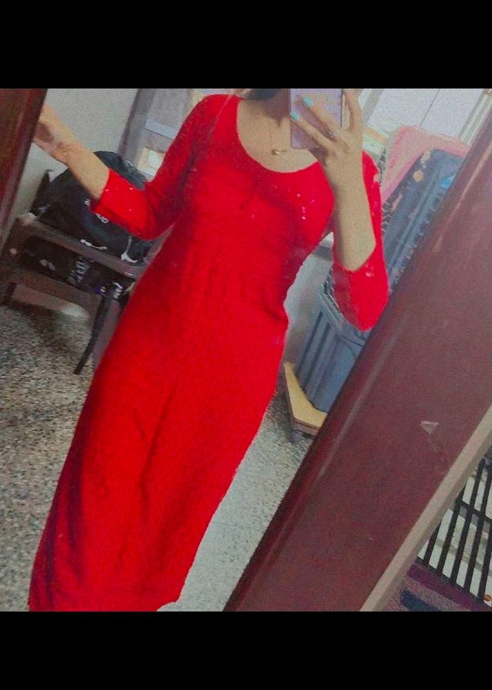 Red Kurti