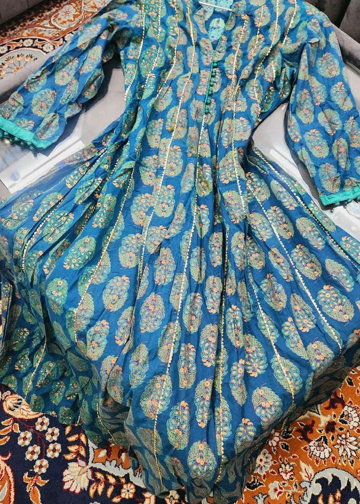 Anarkali Frock Plazo Duppata