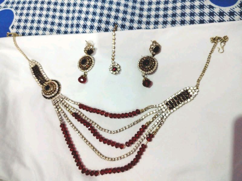 Jewellery Set Red