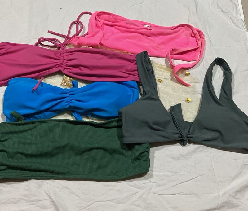 5 Bikini Top Combo Size L/xl