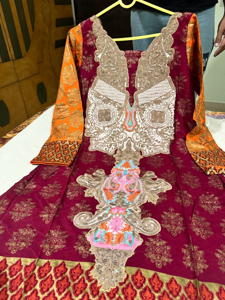 Original Pakistani 40 Size Embroidered Suit