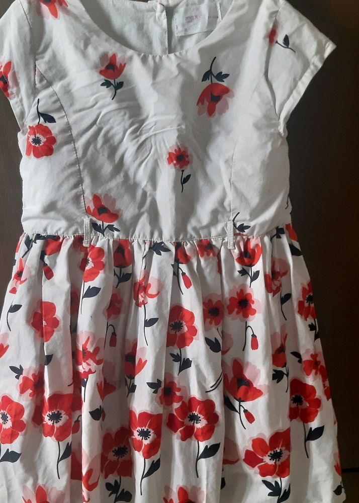 Unused Cotton Floral Frock For Girls