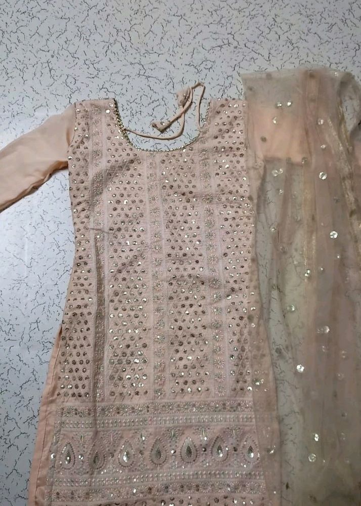 DESIGNER SIMPLE SHARARA WITH DUPATTA