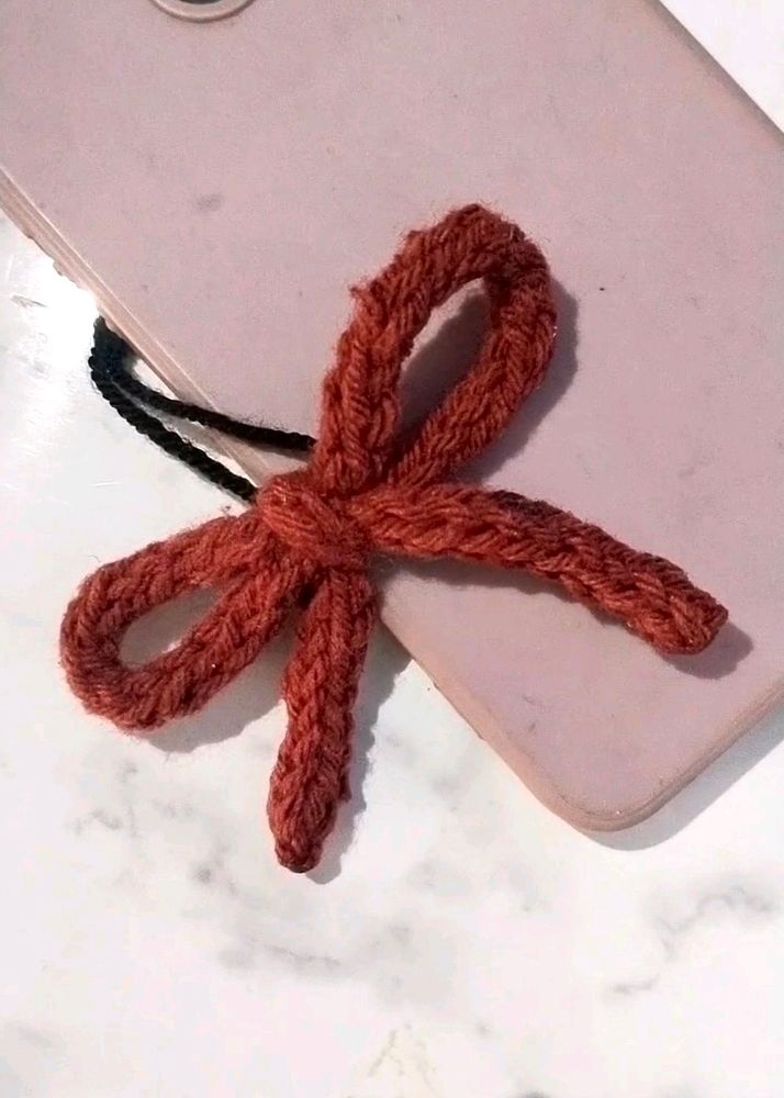 Crochet Bow Phone Charm 🎀