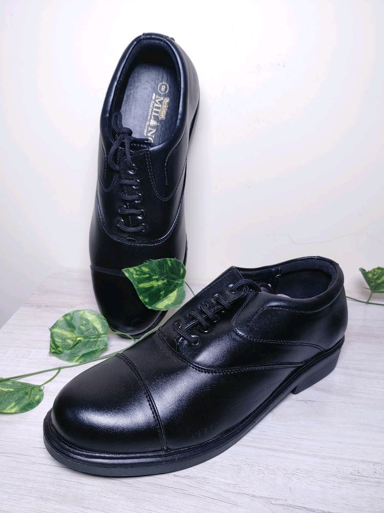 Men's Action Formal Black Shoe Size-8