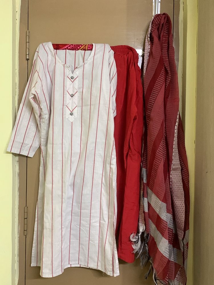 Kurta Pant With Dupatta Set