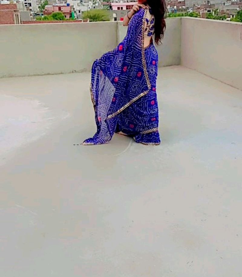 Chiffon Chundari Saree