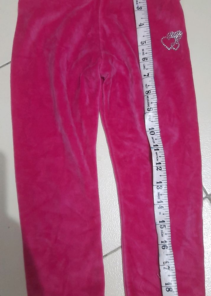 Pink Valvet Pant Free Sweter