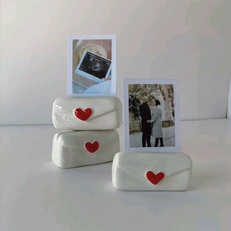 Handmade Clay Photo Holder