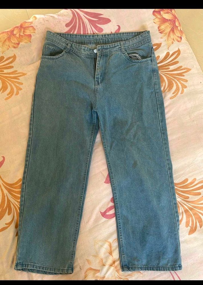 Straight Jeans 32 Size Wide Leg