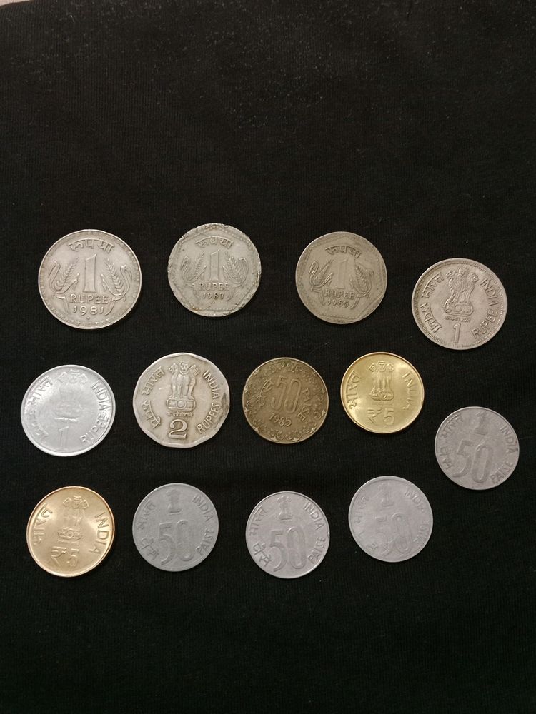 Rare Indian Currency-Set Of 13(Coins)