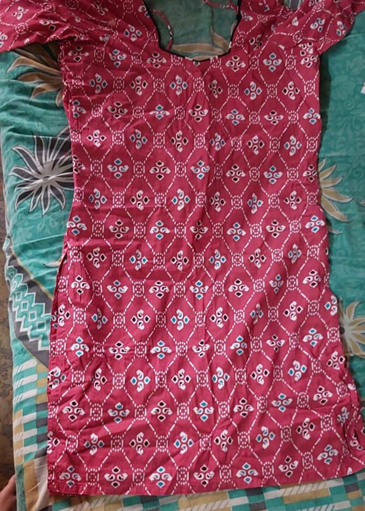 Pure Cotton Printed Kurti