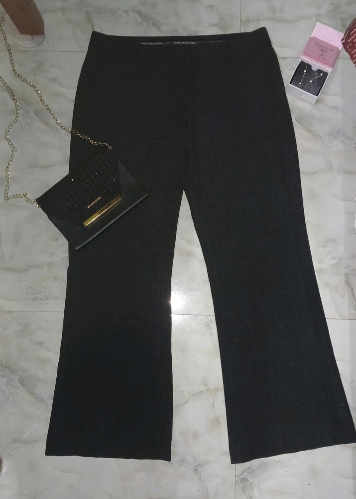 Charcoal Flared Formal Trouser, 30