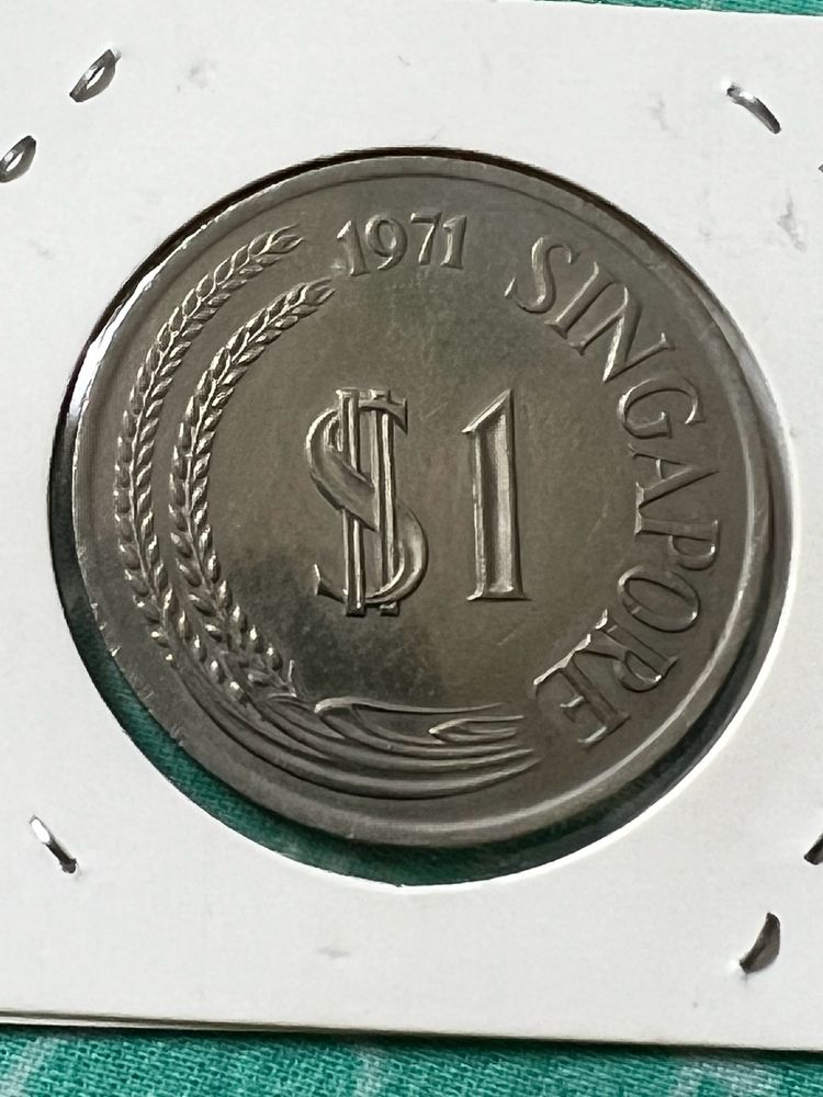 1Dollar Singapore 1971 Rare Nice Condition