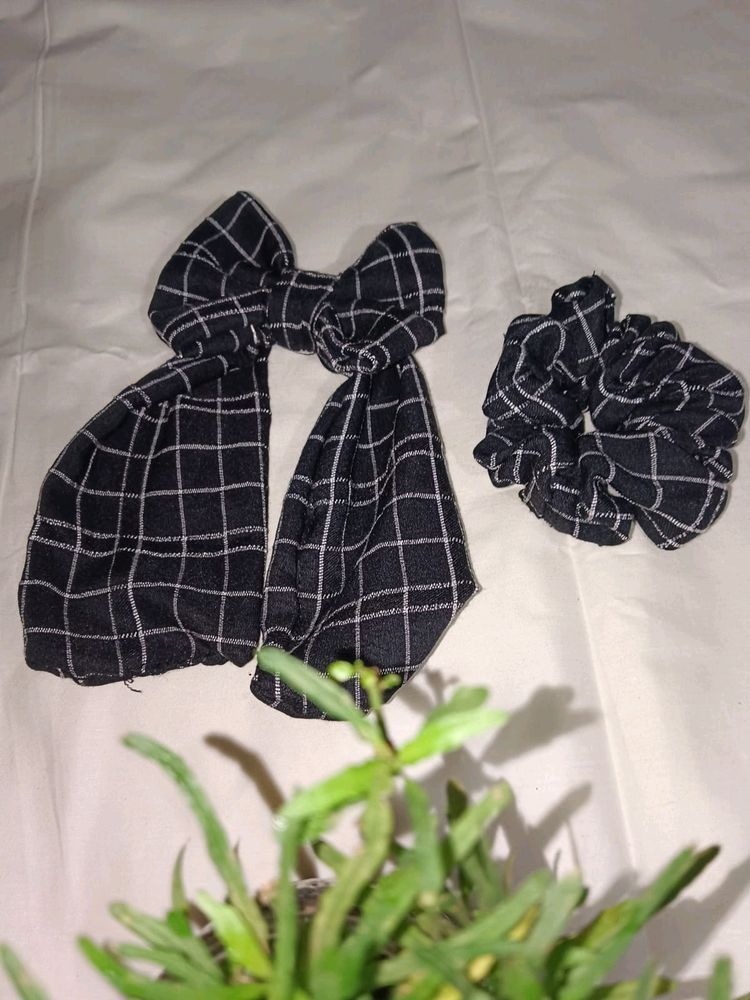 A Black Bow And Scrunchie