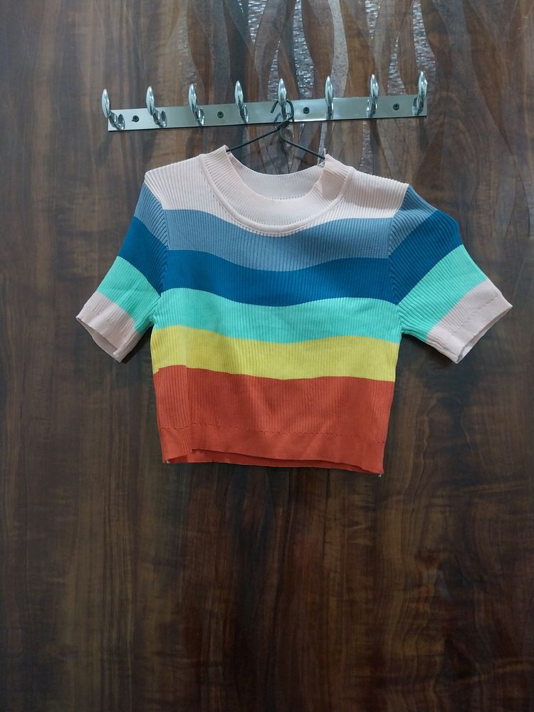 Rainbow Crop Top