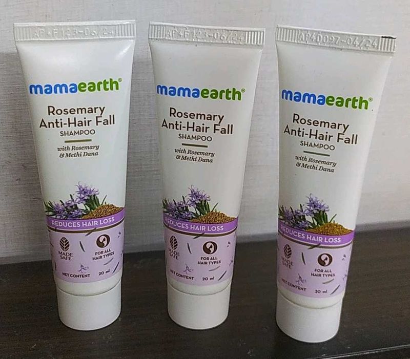 Mamaearth Rosemary anti hairfall shampoo Pack Of 3