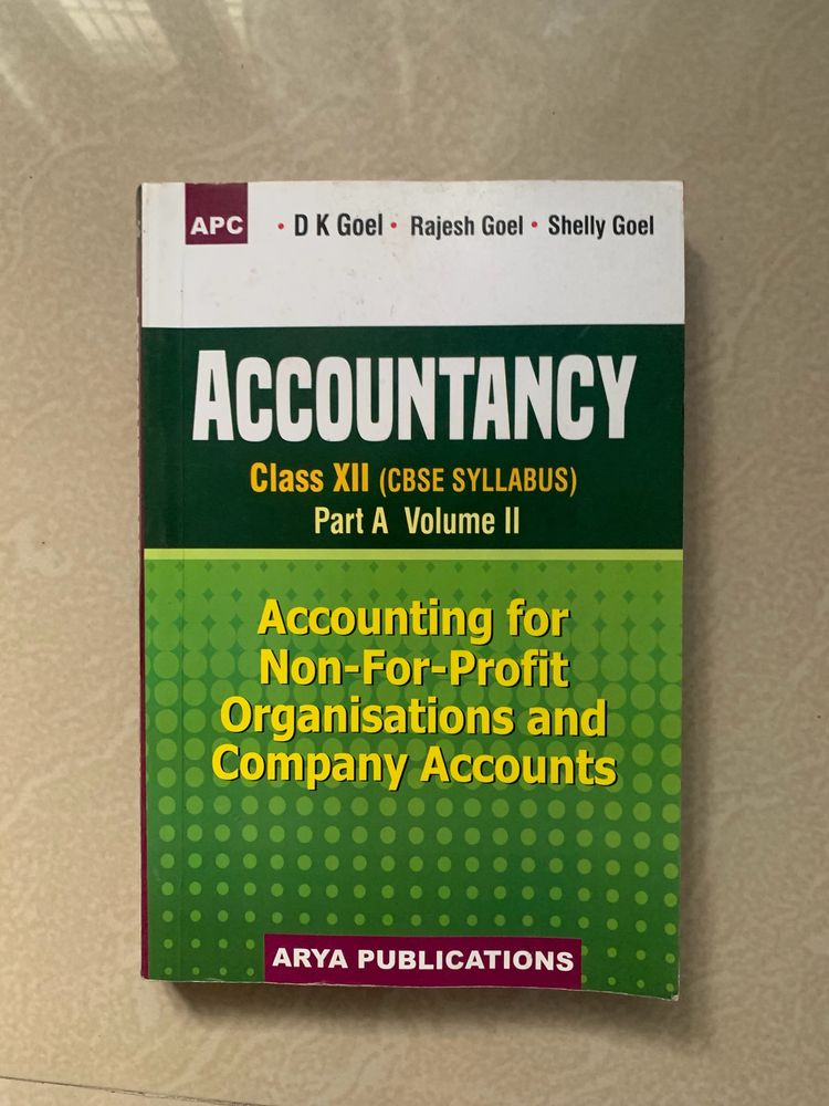 Accountancy 12 Class Part A Vol 2