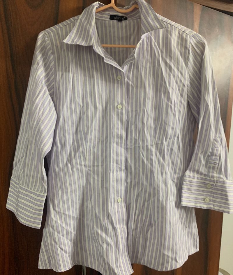 Lavender Striped Shirt