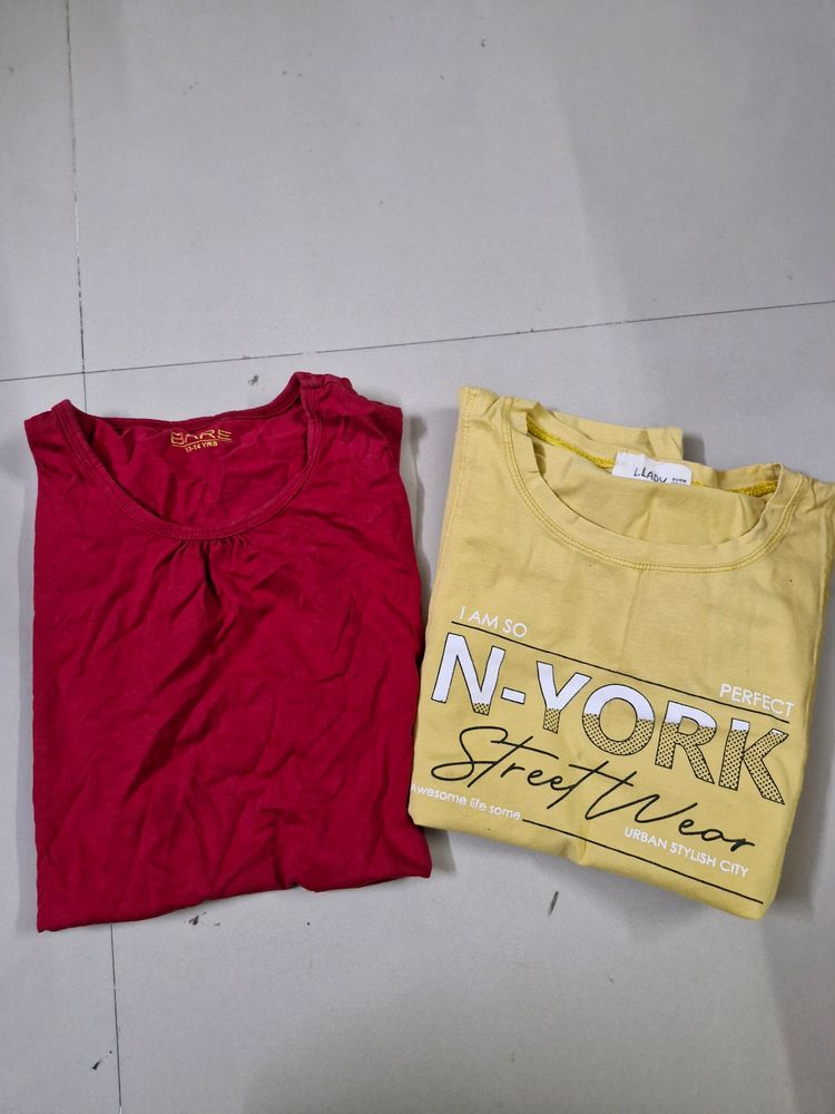 Combo Of 2 Tshirt For Girls