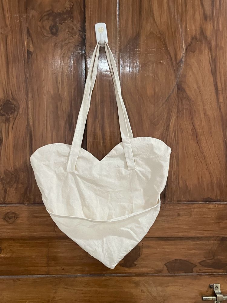 Heart Shaped Tote Bag