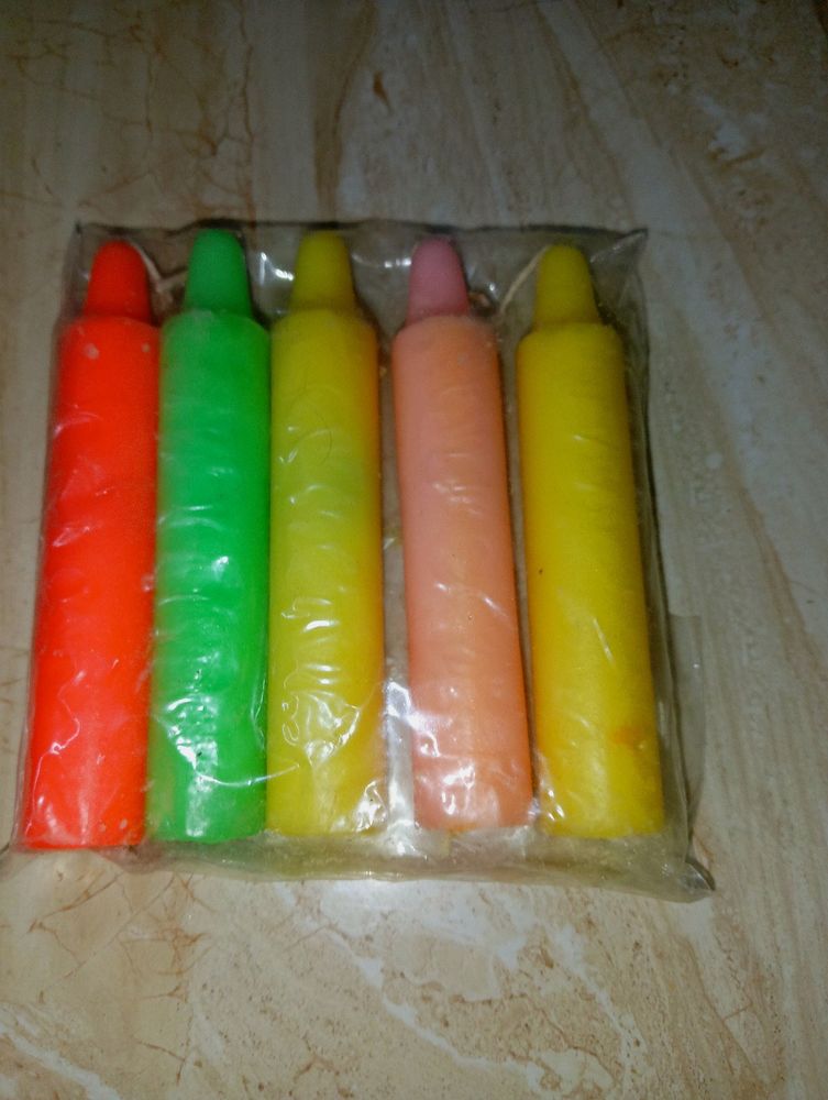 Multicolour Long Burning Candles