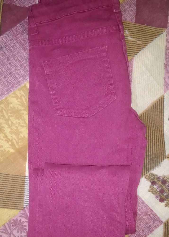 Pink Denim Jeans