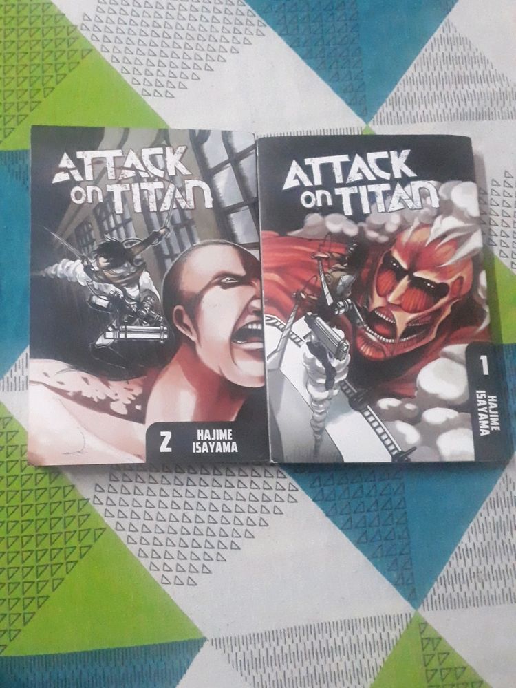 Combo Of Attack on titan Manga Vol 1 And 2