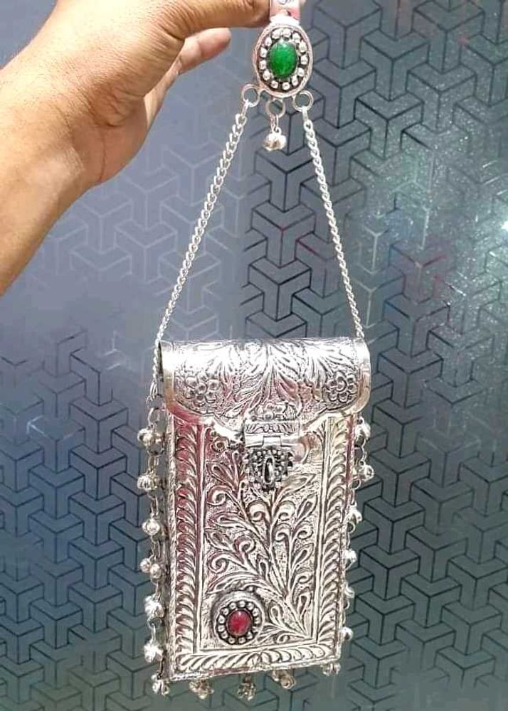 Hand Carved Antique German Silver Clutch Bags