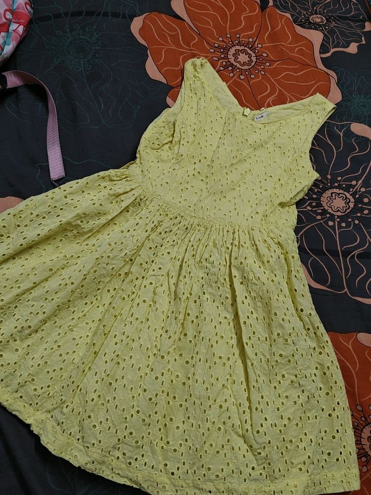 Pure Cotton Frock 4-6 Years Old