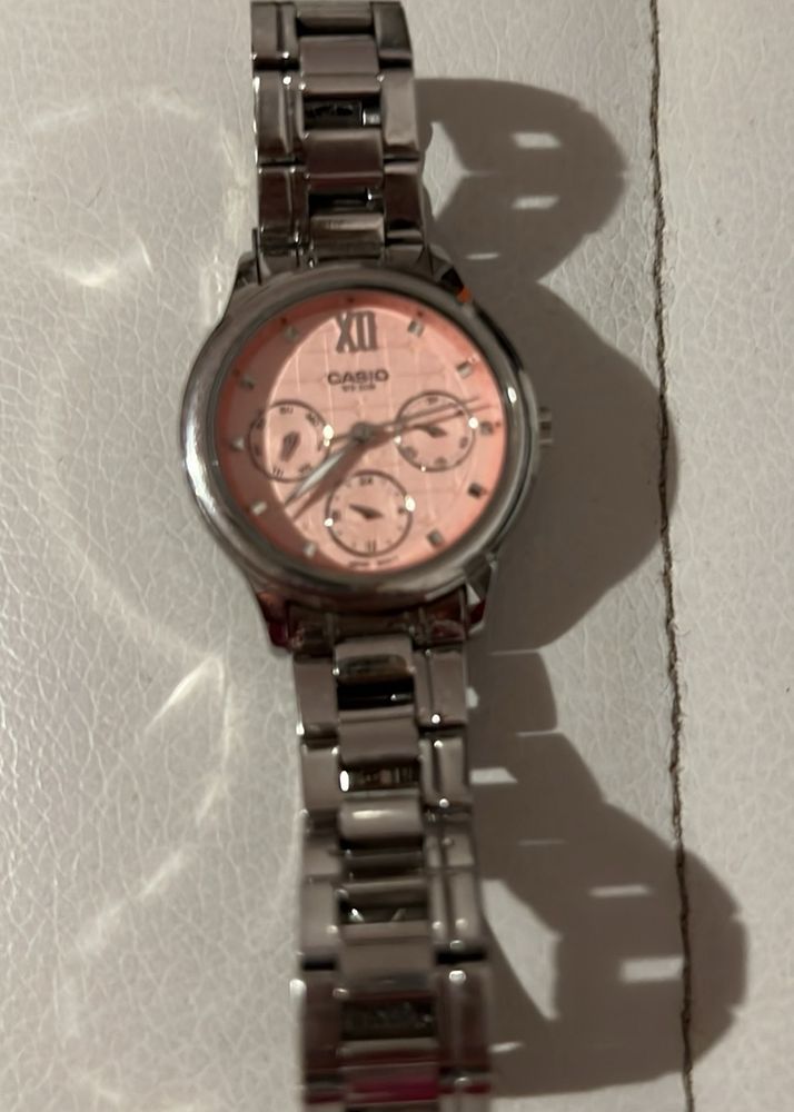 Casio Watch For Woman (sliver)