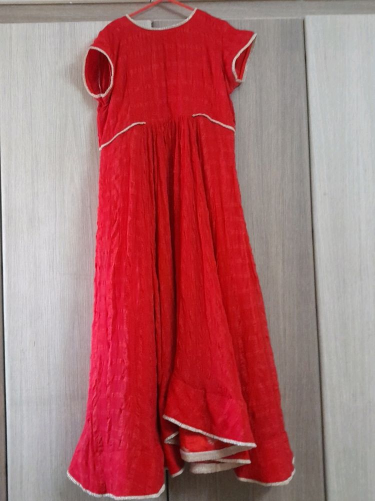 Red Dress High And Low Botique Made 40 Bust