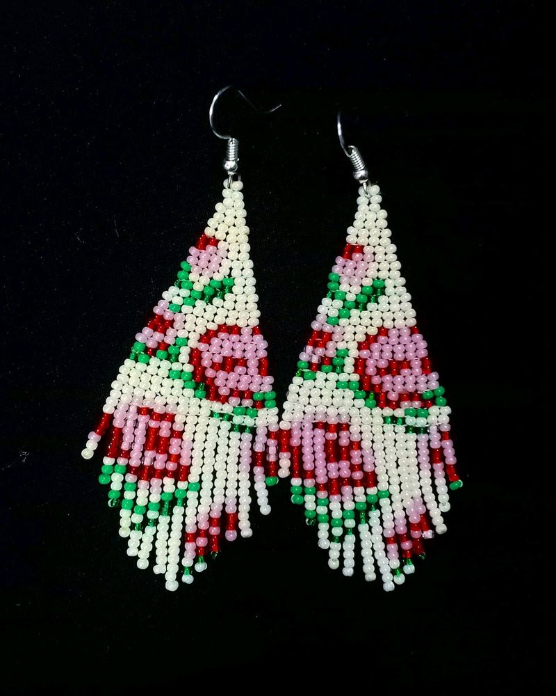 Earrings (Roses and Leaves)