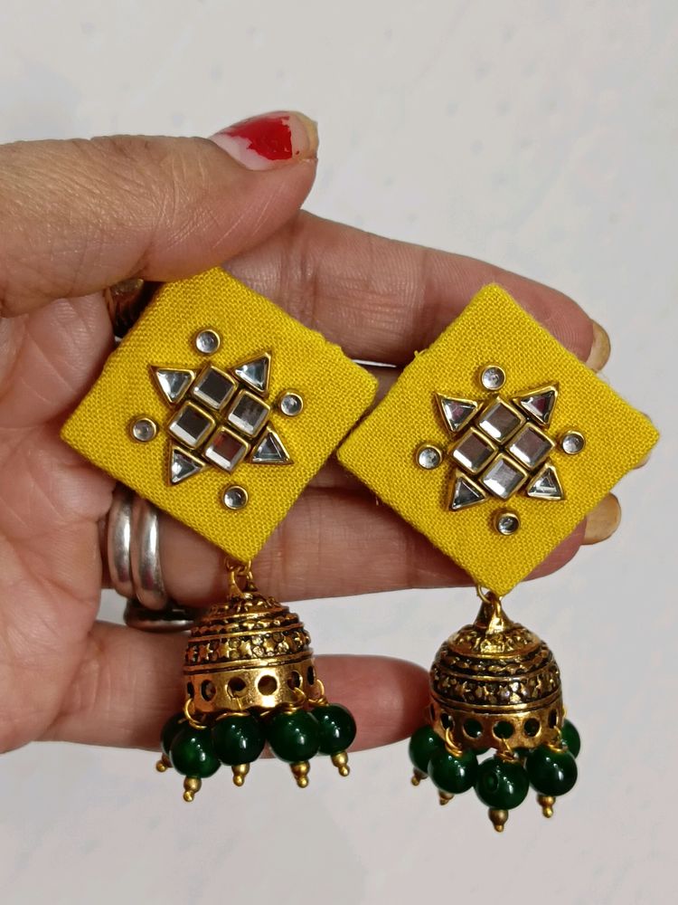 Kundan Pearl Earrings