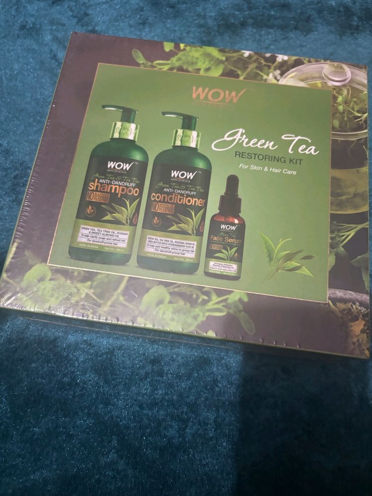 Green Tea Shampoo & Conditioner And Face Serum