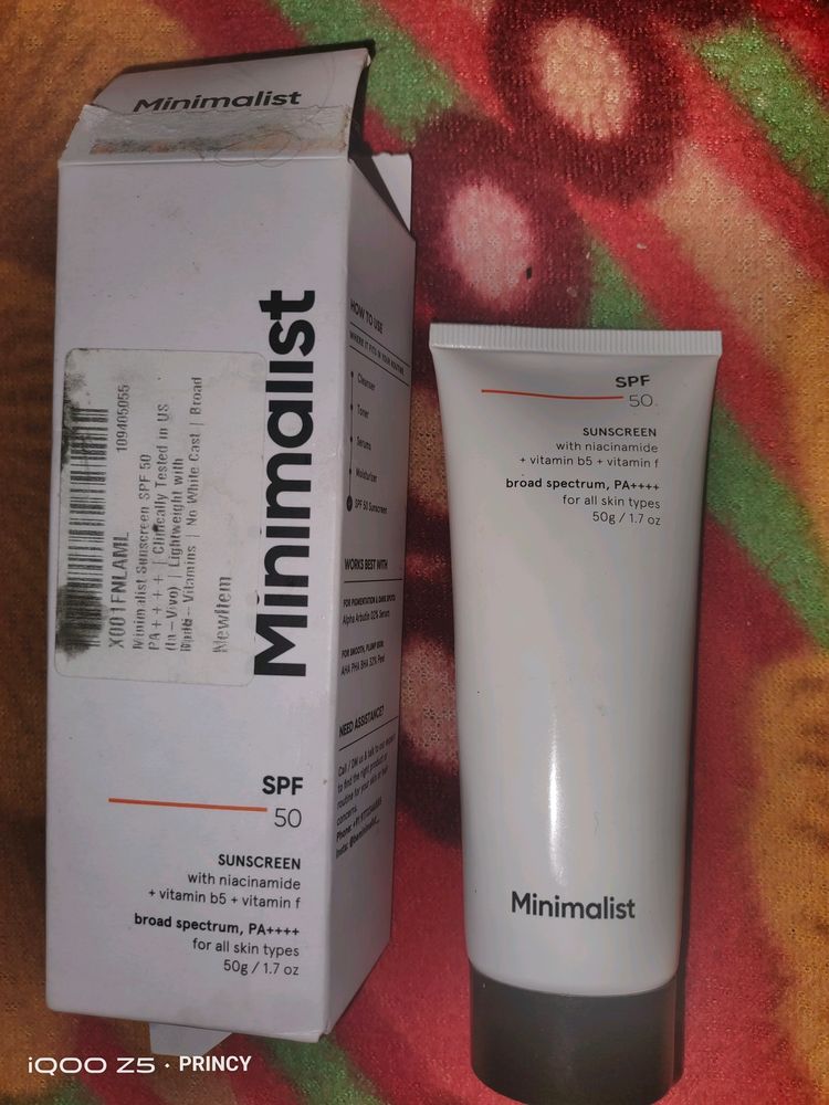 New Minimalist Spf Sunscreen 🧴