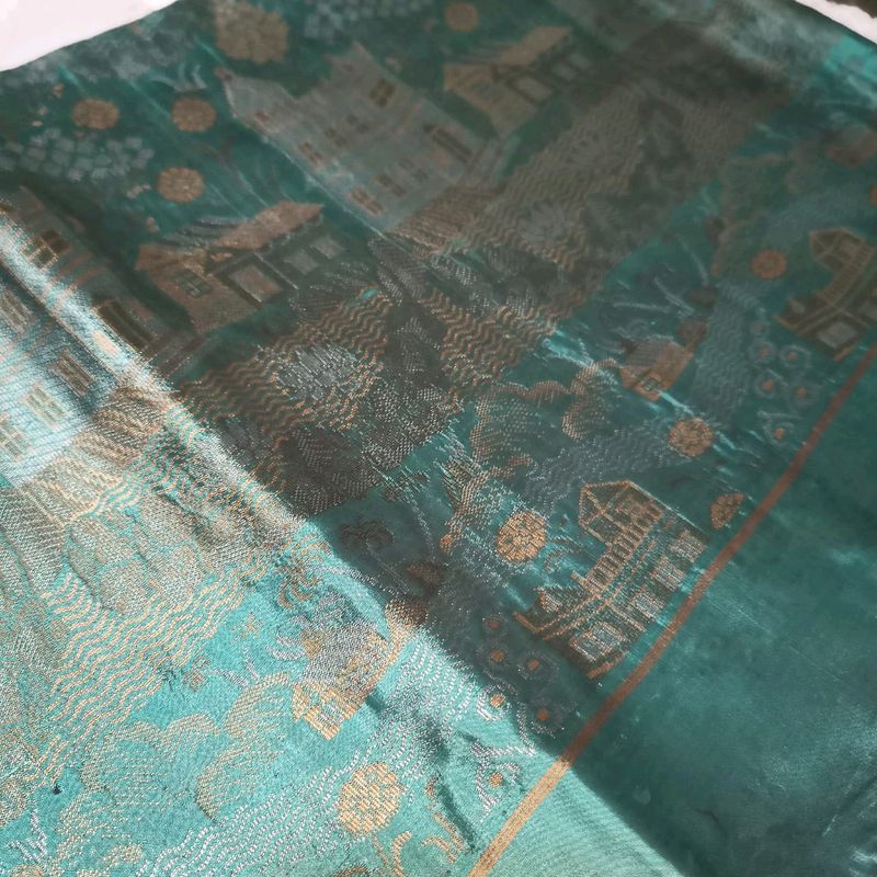 Green Gold Silk Saree